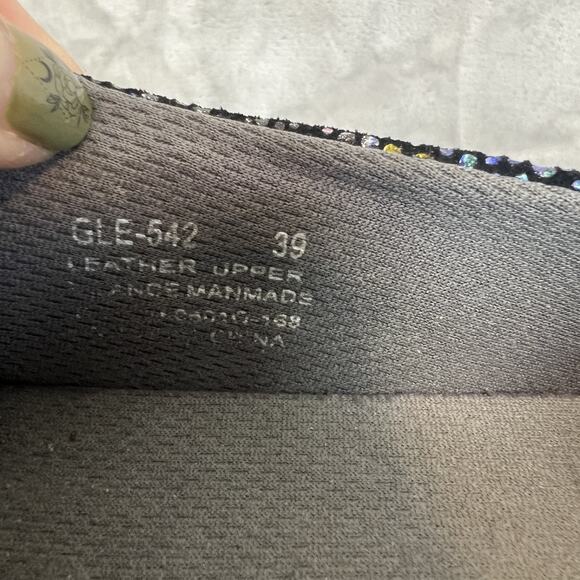 Alegria Glee Comfort Shoes Womens 39 US 9 Black Leather Swirl Slip On Comfort - Picture 9 of 13